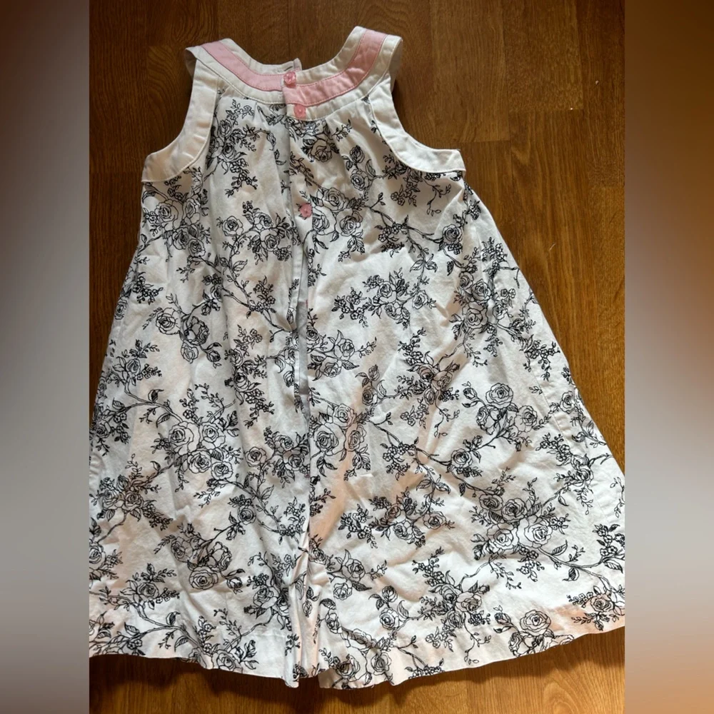 Jillian’s Closet retro pink and white dress with marching coat, for girls 4T